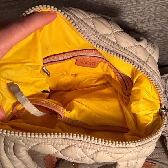 MZ Wallace Small Sutton Crossbody Bag in Cream - Picture 11 of 15